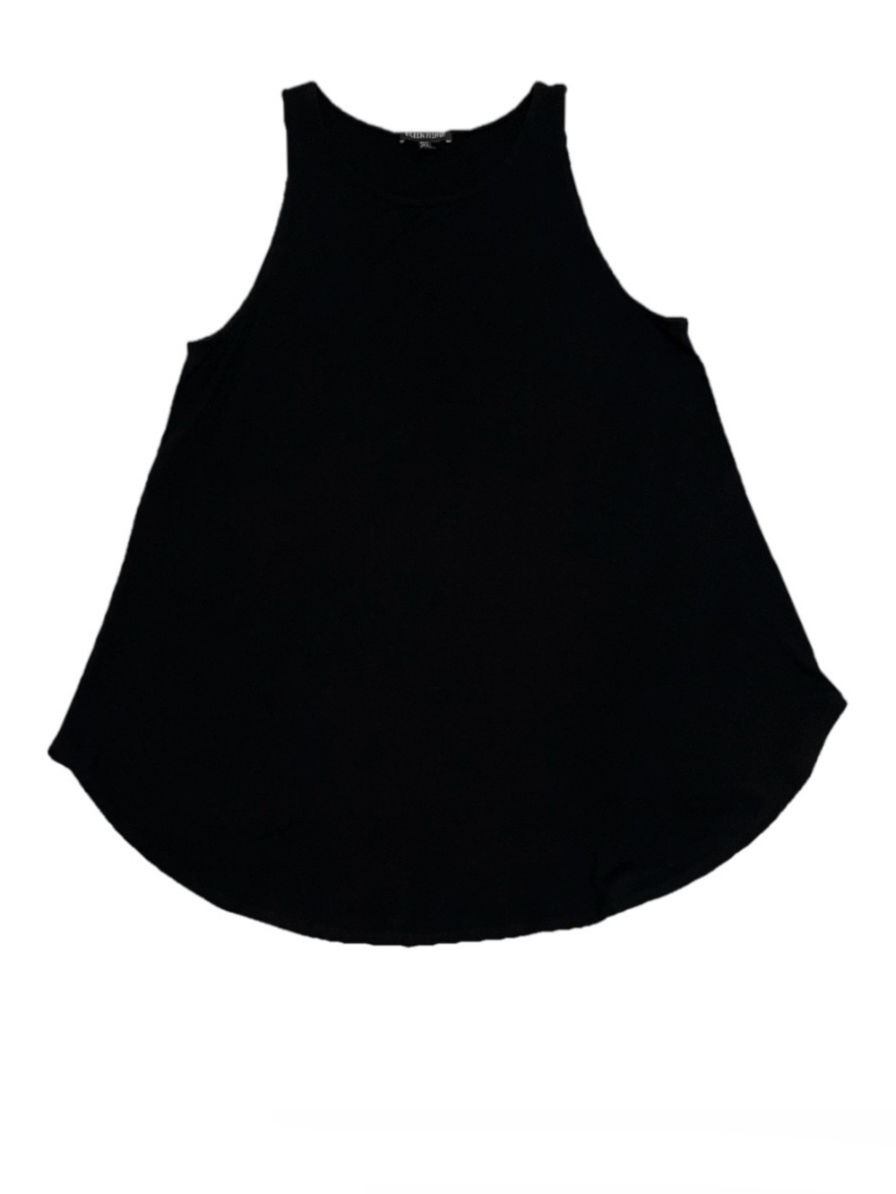 Eileen Fisher Viscose Black Long Tank Shell Top